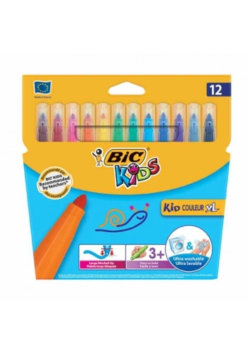 Bic Kid Coleur XL Keçeli Boya Kalemi 12li Kutu 828966