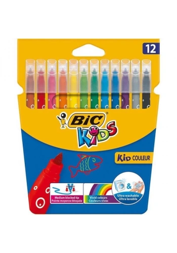 Bic Kid Couleur Keçeli Boya Kalemi 12`Li Kutu 9202932