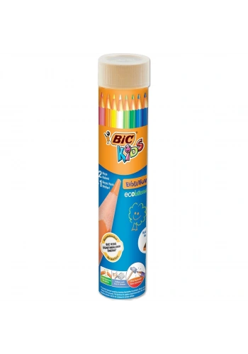 Bic Kids Evolution Kuru Boya Kalemi 12+1 Renk Metal Tüp