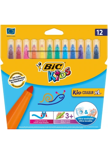 Bic Kids Kid Couleur XL Keçeli Boya Kalemi 12 Renk