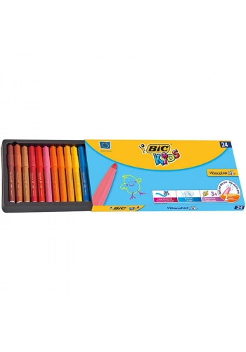 Bic Kids Visacolor XL Keçeli Boya Kalemi 24 Renk