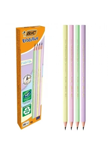 Bic Kurşun Kalem Evol Pastel  12 Lİ 518307