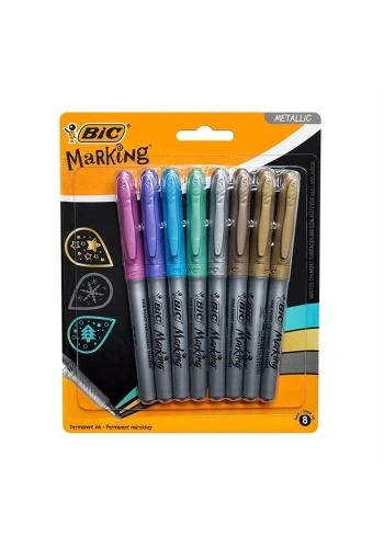 Bic Marking Color Permanent Marker Metalik Renkler 8 Li