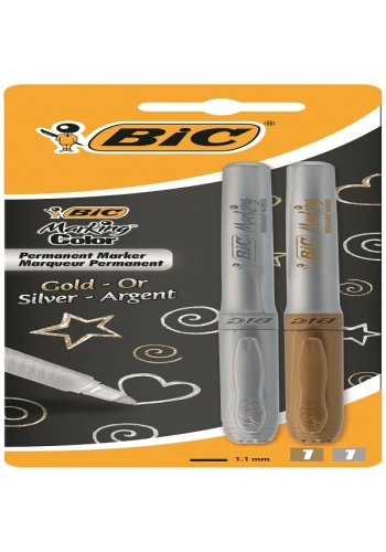 Bic Markör Altın,Gümüş Blisterli 2 Lİ 900340