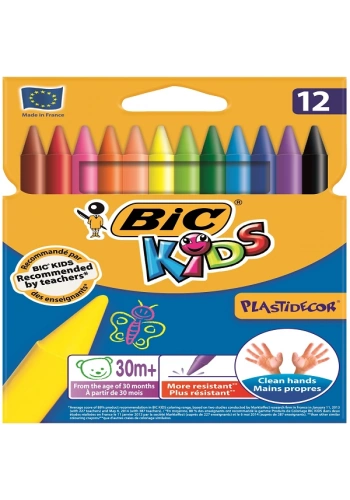 Bic Pastel Boya Plastidecor Karton Kutu 12 Lİ 920299