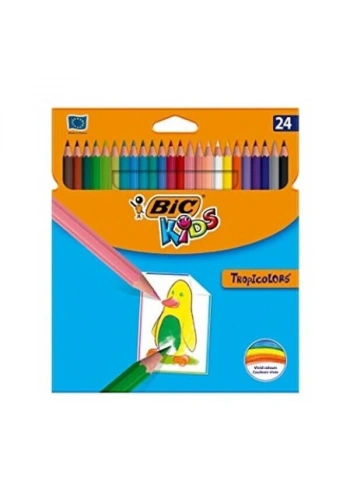 Bic Tropicolor Kuru Boya 24 Renk Karton Kutu (9375183)