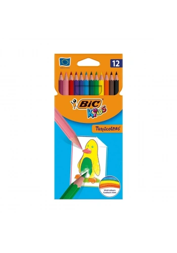 Bic Tropicolors Kuru Boya Kalemi 12 Renk Set