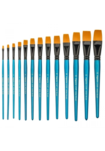 Bigpoint 210F Serisi Sentetik Kıl Düz Kesik Fırça No: 14