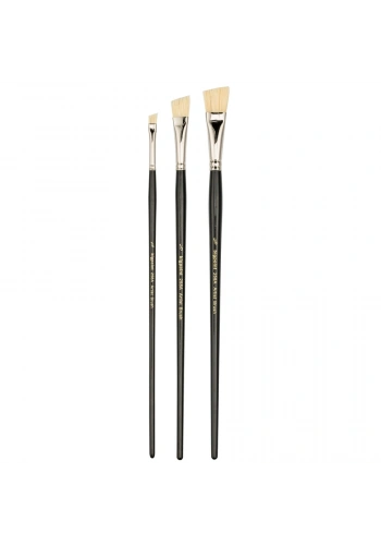 Bigpoint 258A Serisi Doğal Beyaz Kıl Yan Kesik Fırça No: 1/2