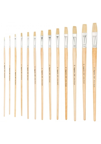 Bigpoint 258F Serisi Doğal Kıl Düz Kesik Fırça No: 12