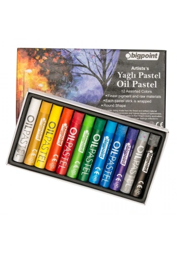 Bigpoint Artistss Yağlı (Oil) Pastel Boya Seti 12 Renk