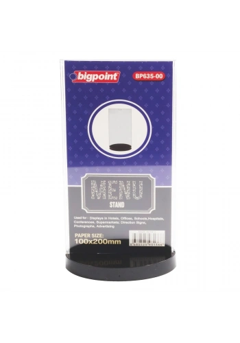 Bigpoint Düz Menü Standı 100x200mm