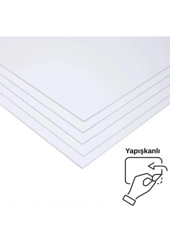 Bigpoint Fotoblok (Straforlu Maket Kartonu) Beyaz 3mm 50x70cm 5li Yapışkanlı