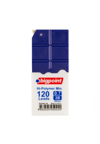 Bigpoint Kalem Ucu 0.7mm 2b 120li Tüp Koyu Mavi