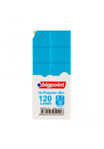 Bigpoint Kalem Ucu 0.7mm 2b 120li Tüp Mavi