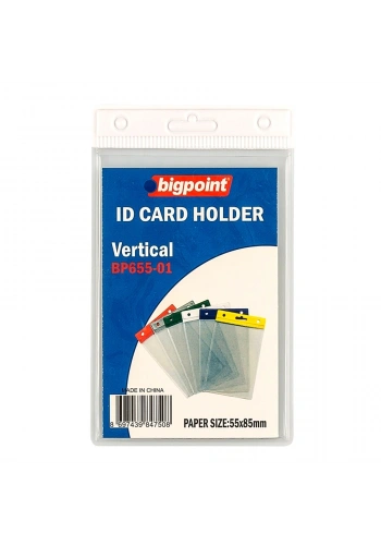 Bigpoint Kart Poşeti Dikey Beyaz 55x85mm