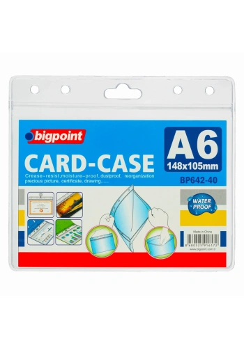 Bigpoint Kilitli Kart Poşeti Yatay A6 (148x105mm)
