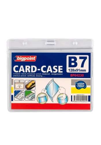 Bigpoint Kilitli Kart Poşeti Yatay B7 (128x91mm)