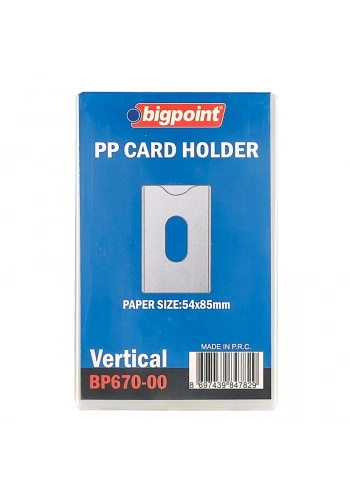 Bigpoint Kimlik, Ehliyet Kabı Yumuşak PP Şeffaf 86x54mm