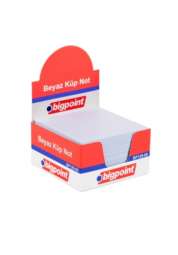 Bigpoint Küp Notluk Beyaz 8x8cm