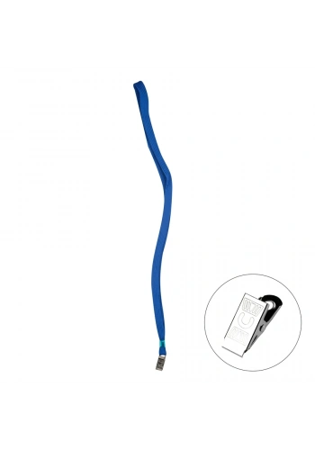 Bigpoint Metal Klipsli Yaka İpi Mavi