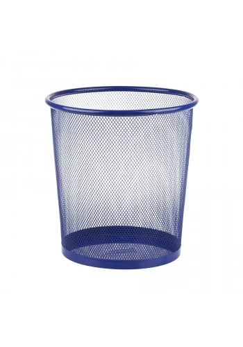 Bigpoint Metal Perfore Çöp Kovası Orta Mavi