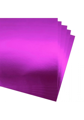 Bigpoint Metalik Renkli Karton 50x70cm Mor 10lu Poşet