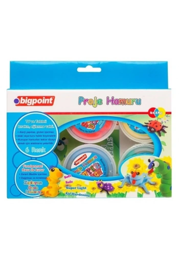Bigpoint Sanat Kil Proje Hamuru 6 Renk x 28gr