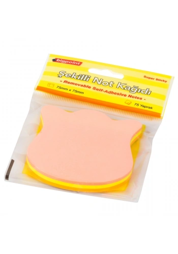 Bigpoint Şekilli Not Kağıdı Lale 75 Yaprak