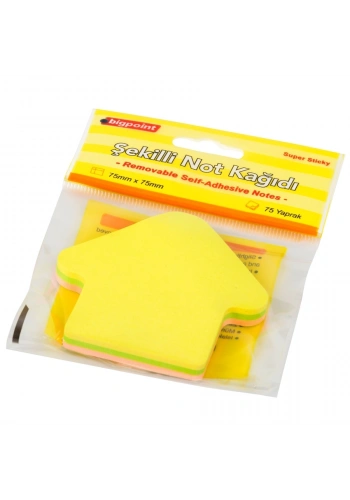 Bigpoint Şekilli Not Kağıdı Ok 75 Yaprak