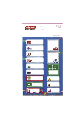 Bigpoint Sticker School Arabalar 5 Yaprak