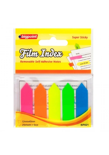 Bigpoint Yapışkanlı Film Index Ok 5 Renk