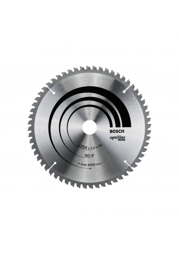 Bosch Optiline Ahşap Daire Testere Bıçağı 254x30 mm (60 Diş)