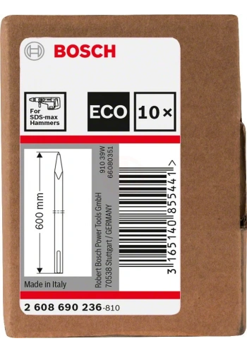 Bosch SDS Max Eco Sivri Keski 600 mm (10 Adet) - 2608690236