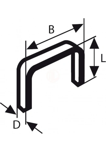Bosch Zımba Teli 53 Serisi 11,4x0,74x12 mm (1 Paket/1000 Adet) - 1609200367