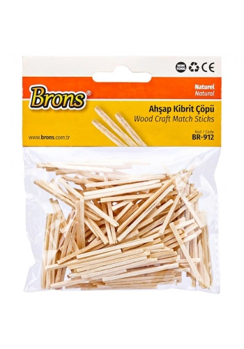 Brons Ahşap Kibrit Çöpü Naturel