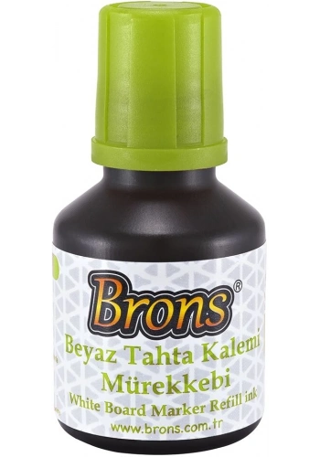 Brons Beyaz Tahta Kalemi Mürekkebi 30 cc. Açık Yeşil