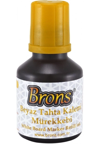 Brons Beyaz Tahta Kalemi Mürekkebi 30 cc. Sarı