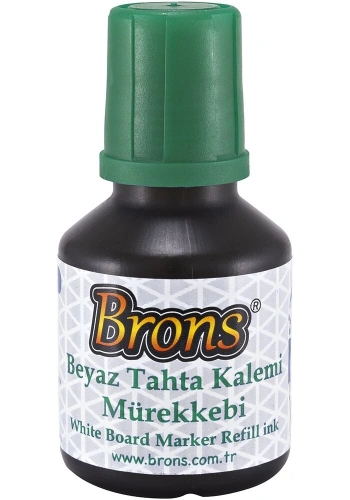 Brons Beyaz Tahta Kalemi Mürekkebi 30 cc. Yeşil