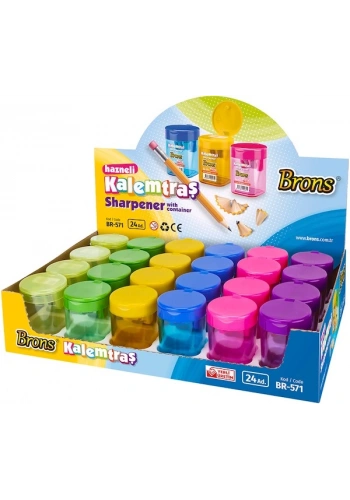 Brons Çift Delikli Hazneli Silindir Kalemtraş