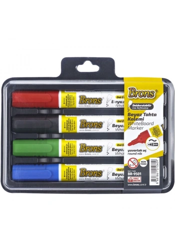 Brons Doldurulabilir Tahta Kalemi Seti 4 Renk