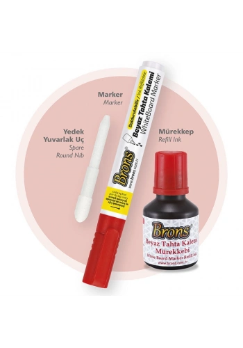 Brons Doldurulabilir Tahta Kalemi Seti Kırmızı (Kalem + Mürekkep + Yedek Uç)