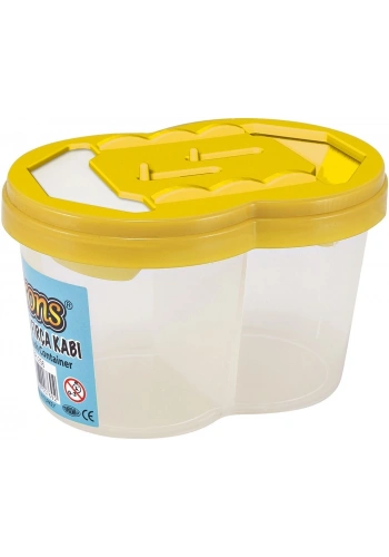 Brons Fırça Temizleme Su Kabı 2 Bölmeli