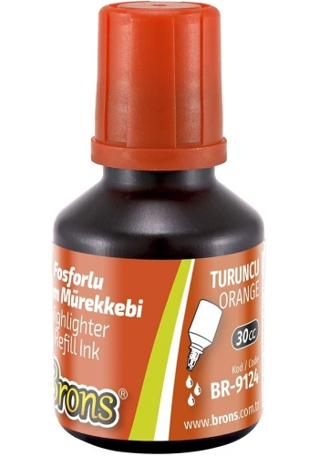 Brons Fosforlu Kalem Mürekkebi 30 cc. Turuncu