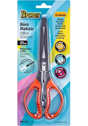 Brons Koruma Kılıflı Makas 21 cm.