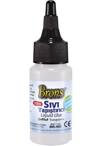 Brons Şeffaf Sıvı Yapıştırıcı 50 ml.