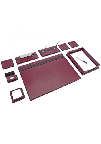 Brons Sümen Takımı 10 Parca Selçuklu Bordo-Siyah BR-0982