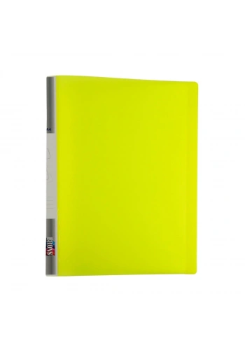 Brons Sunum Dosyası Fosforlu A4 20li Sarı