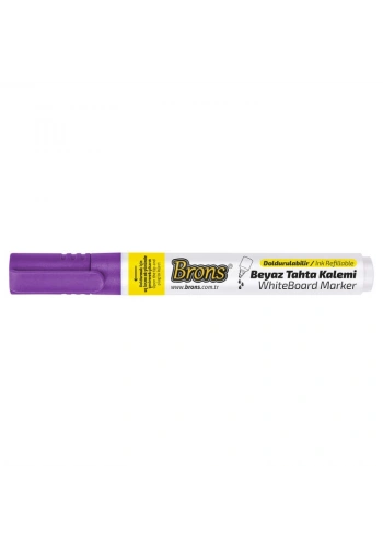 BRONS TAHTA KALEMİ MOR DOLDURULABİLİR BR-963