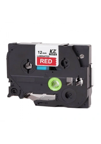BROTHER 12TZE435 P-TOUCH ETİKET MAKİNESİ ŞERİDİ 12mm KIRMIZI-BEYAZ